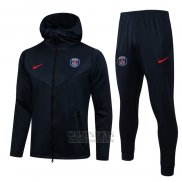 Chandal con Capucha del Paris Saint-Germain 2021-2022 Azul