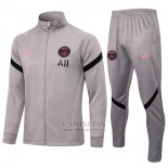 Chandal de Chaqueta del Paris Saint-Germain 2021-2022 Gris