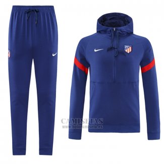 Chandal de Sudadera del Atletico Madrid 2021-2022 Azul