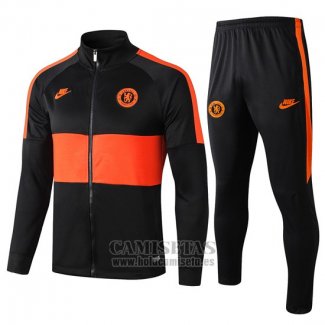 Chandal del Chelsea 2019-2020 Negro y Naranja