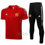 Chandal del Manchester United Manga Corta 2021-2022 Rojo