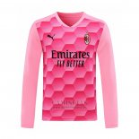 Camiseta AC Milan Portero Manga Larga 2020-2021 Rosa