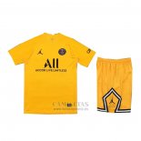 Camiseta Paris Saint-Germain Portero Nino 2021-2022 Amarillo