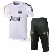 Chandal del Manchester United Manga Corta 2020-2021 Blanco