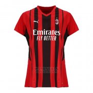 Camiseta AC Milan Primera Mujer 2021-2022