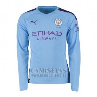 Camiseta Manchester City Primera Manga Larga 2019-2020