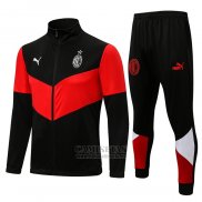 Chandal de Chaqueta del AC Milan 2021-2022 Negro