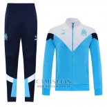 Chandal de Chaqueta del Olympique Marsella 2020-2021 Azul y Blanco