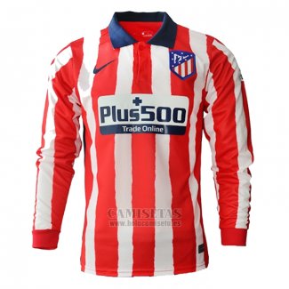 Camiseta Atletico Madrid Primera Manga Larga 2020-2021