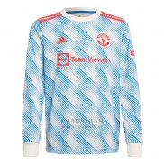 Camiseta Manchester United Segunda Manga Larga 2021-2022