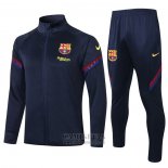 Chandal de Chaqueta del Barcelona Nino 2020-2021 Azul