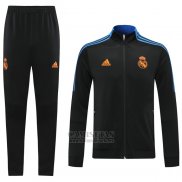 Chandal de Chaqueta del Real Madrid Nino 2021-2022 Negro