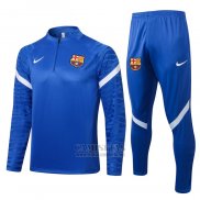 Chandal de Sudadera del Barcelona 202021-2022 Azul