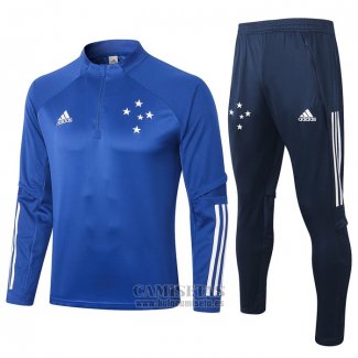 Chandal de Sudadera del Cruzeiro 2020-2021 Azul