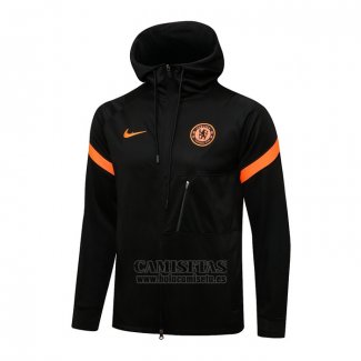 Chaqueta con Capucha del Chelsea 2021-2022 Negro