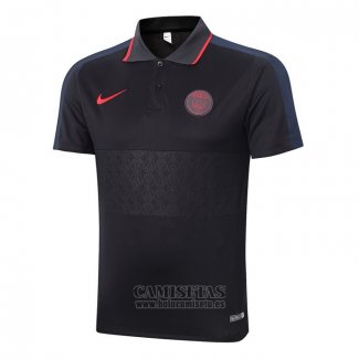 Polo Paris Saint-Germain 2020-2021 Negro y Gris