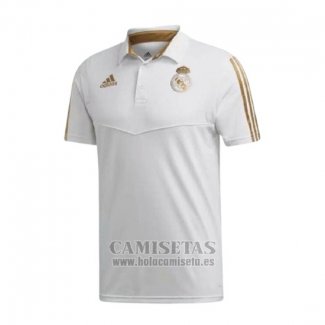 Polo Real Madrid 2019-2020 Blanco y Oro