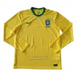 Camiseta Brasil Primera Manga Larga 2020-2021