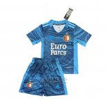 Camiseta Feyenoord Portero Nino 2021-2022 Azul
