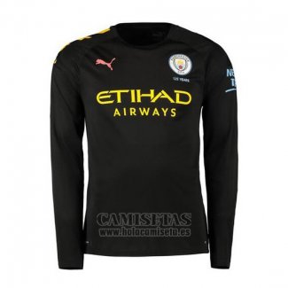 Camiseta Manchester City Segunda Manga Larga 2019-2020