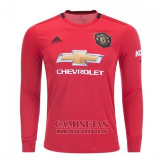 Camiseta Manchester United Primera Manga Larga 2019-2020