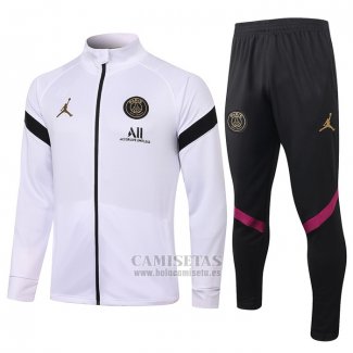 Chandal de Chaqueta del Paris Saint-Germain Jordan 2020-21 Blanco