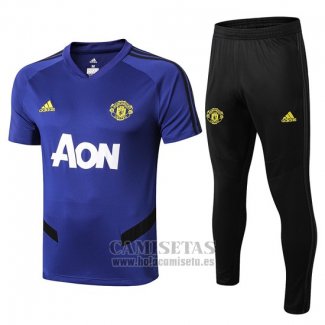 Chandal del Manchester United Manga Corta 2019-2020 Azul