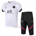 Chandal del Paris Saint-Germain Jordan Manga Corta 2020-2021 Blanco  Chandal del Paris Saint-Germain Jordan Manga Corta 2020-2021 Blanco