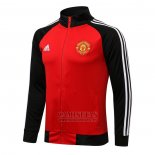 Chaqueta del Manchester United 2021-2022 Rojo y Negro