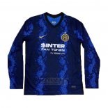 Camiseta Inter Milan Primera Manga Larga 2021-2022