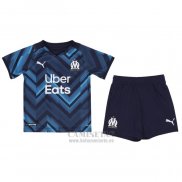 Camiseta Olympique Marsella Segunda Nino 2021-2022