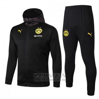 Chandal con Capucha del Borussia Dortmund 2019-2020 Negro