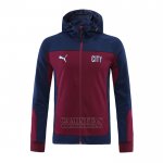 Chaqueta con Capucha del Manchester City 2020-2021 Rojo