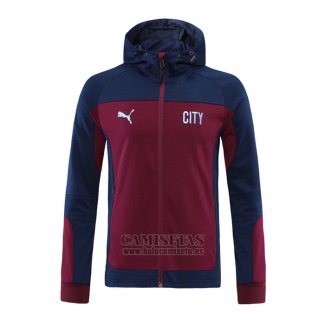 Chaqueta con Capucha del Manchester City 2020-2021 Rojo