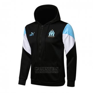 Chaqueta con Capucha del Olympique Marsella 2021-2022 Negro