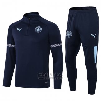 Chandal de Sudadera del Manchester City 2021-2022 Azul