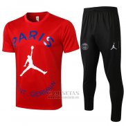 Chandal del Paris Saint-Germain Manga Corta 2021-2022 Rojo