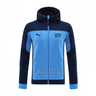 Chaqueta con Capucha del Manchester City 2020-2021 Azul