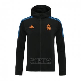 Chaqueta con Capucha del Real Madrid 202021-2022 Negro