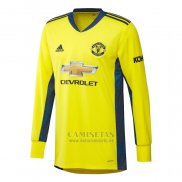 Camiseta Manchester United Portero Segunda Manga Larga 2020-2021