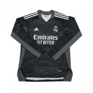 Camiseta Real Madrid Portero Manga Larga 2021-2022 Negro