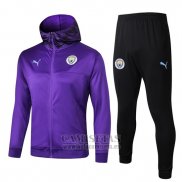 Chandal con Capucha del Manchester City 2019-2020 Purpura