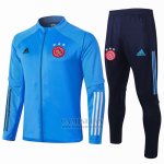 Chandal de Chaqueta del Ajax Nino 2020-21 Azul  Chandal de Chaqueta del Ajax Nino 2020-21 Azul