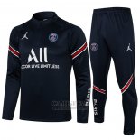 Chandal de Sudadera del Paris Saint-Germain Nino 2021-2022 Azul