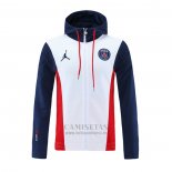 Chaqueta con Capucha del Paris Saint-Germain 2021-2022 Blanco