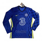 Camiseta Chelsea Primera Manga Larga 2021-2022