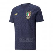 Camiseta Italia European Champions 2020 Azul Oscuro Tailandia