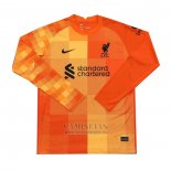 Camiseta Liverpool Portero Manga Larga 2021-2022 Naranja