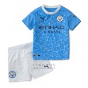 Camiseta Manchester City Primera Nino 2020-2021
