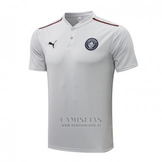 Camiseta Polo del Manchester City 2021-2022 Gris